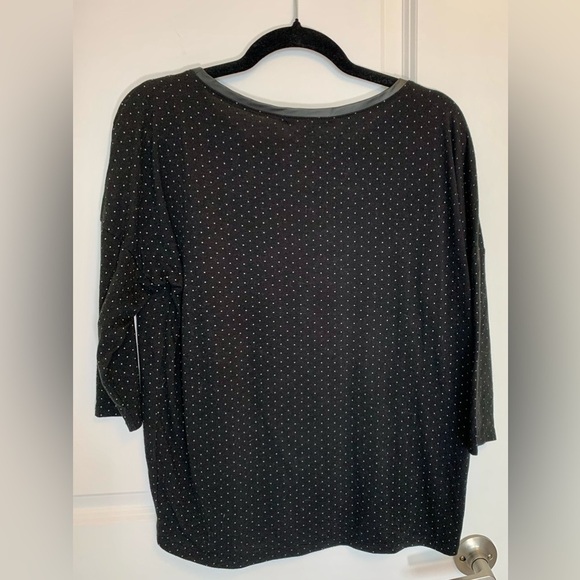 Black Polka Dot  Blouse - Picture 2 of 3